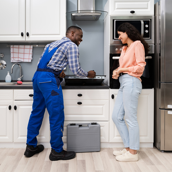 what kind of warranty do you offer on your cooktop repair services in Franklin County VA